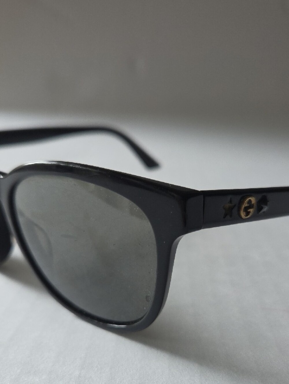 Gucci Black Sunglasses with Gray Lenses